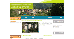 Desktop Screenshot of leshautesrivieres.com